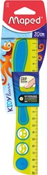 Maped Lat Kidy'Grip 20 cm, geassorteerde kleuren, blister van 1 stuk