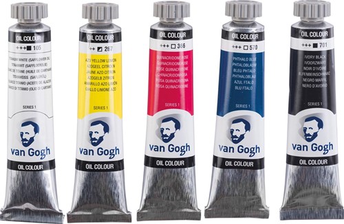 Van Gogh olieverf, primaire mengset van 5 x 40 ml-2