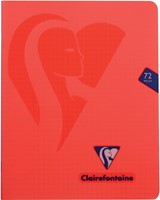 Clairefontaine cahier mimesys pour ft A5, 72 pages, couverture en PP, quadrillé 5 mm, couleurs assorties-2