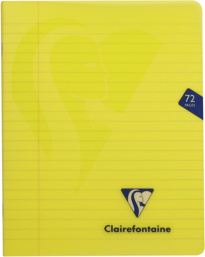 Clairefontaine cahier mimesys pour ft A5, 72 pages, couverture en PP, ligné, couleurs assorties-3