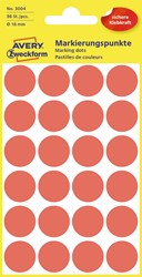 Avery Ronde etiketten diameter 18 mm, rood, 96 stuks