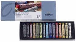 Rembrandt pastel douce, boîte de 15 pastels