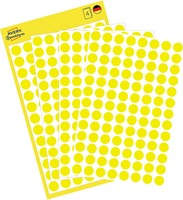 Avery Etiquettes ronds diamètre 8 mm, jaune, 416 pièces-2