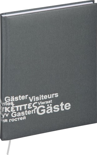 Pagna gastenboek, donkergrijs
