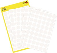 Avery Etiquettes ronds diamètre 12 mm, blanc, 270 pièces-2