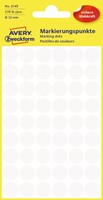 Avery Etiquettes ronds diamètre 12 mm, blanc, 270 pièces