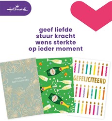 Hallmark set de recharge cartes de souhaits, félicitations (NL), paquet de 6 pièces