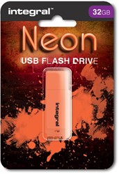 Integral Neon clé USB 2.0, 32 Go, orange