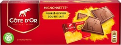 Côte d'Or Mignonnettes chocolat, praliné, 10 g, boîte de 21 pièces, emballé séparément