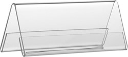 Europel porte-nom chevalet de table ft 40 x 105 mm, paquet de 10 pièces