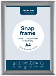 Europel cadre porte-affiche Premium, 25 mm, ft A4, argent