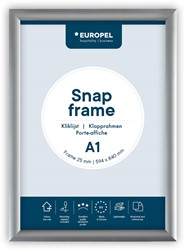 Europel cadre porte-affiche Premium, 25 mm, ft A1, argent