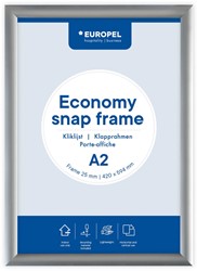 Europel cadre porte-affiche Economy, 25 mm, ft A2, argent