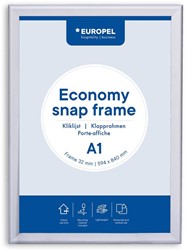 Europel cadre porte-affiche Economy, 32 mm, ft A1, argent