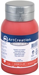 Talens Art Creation peinture acrylique flacon de 750 ml, rouge naphtol moyen