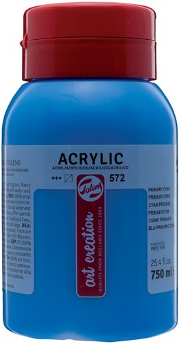 Talens Art Creation peinture acrylique flacon de 750 ml, cyan primaire