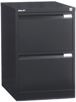 Bisley classeur dossiers, ft 71,1 x 47 x 62,2 cm (h x l x p), 2 tiroirs, noir-2