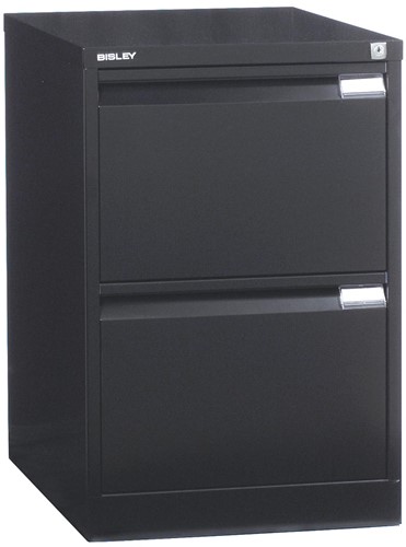 Bisley classeur dossiers, ft 71,1 x 47 x 62,2 cm (h x l x p), 2 tiroirs, noir-2