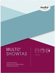 Multo pochette perforée ft A4, perforation 23 trous, 80 microns, grainée, paquet de 10 pièces