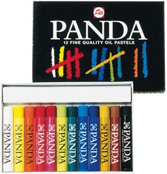 Talens Panda pastel à l'huile, boîte de 12 pastels