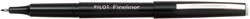 Pilot Fineliner SW-PPF zwart