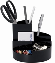 MAUL bureauorganizer pennenbak Roundbox Ø14x12.5cm, 7 vaks zwart