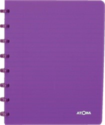 Atoma Trendy schrift, ft A5, 144 bladzijden, commercieel geruit, transparant paars
