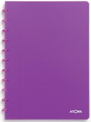 Atoma Trendy schrift, ft A4, 144 bladzijden, geruit 5 mm, transparant paars