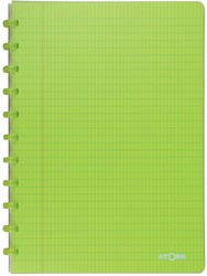 Atoma Trendy cahier, ft A4, 144 pages, commercieel quadrillé, transparant groen