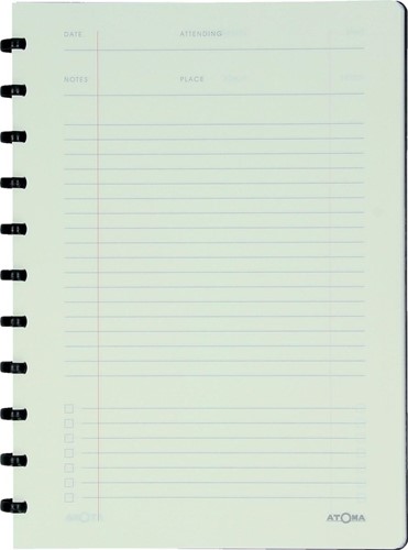 Atoma meetingbook, ft A4, zwart, gelijnd-2