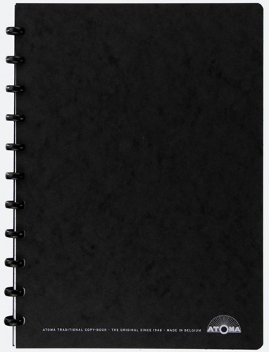 Atoma meetingbook, ft A4, zwart, gelijnd