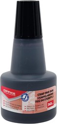 OFFICE products encre à tampon, sans l'huile, 30 ml, noir