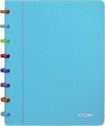 Atoma Tutti Frutti schrift, ft A5, 144 bladzijden, commercieel geruit, transparant turkoois