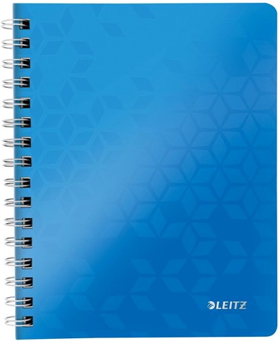 Leitz WOW schrift ft A4, geruit 5 mm, blauw
