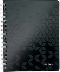 Leitz WOW schrift ft A5, gelijnd, zwart