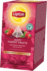 Lipton thé Exclusive selection, fruits des bois, boîte de 25 sachets