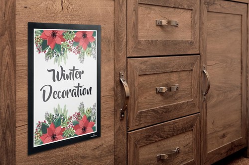 Durable Duraframe Wallpaper cadre autocollant, format A4, noir-3