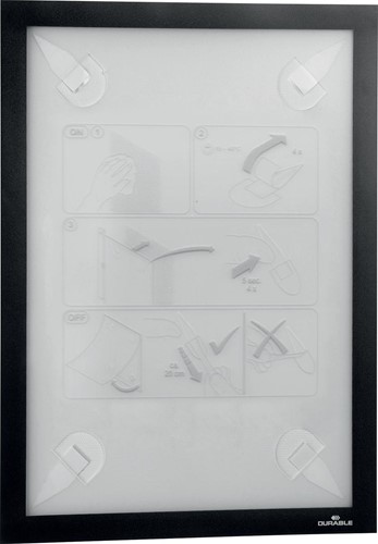 Durable Duraframe Wallpaper cadre autocollant, format A4, noir