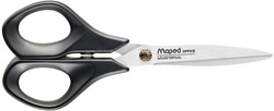 Maped ciseaux Advanced, ft 17 cm, droite, bouts pointus, inox, noir, blister de 1 pièce