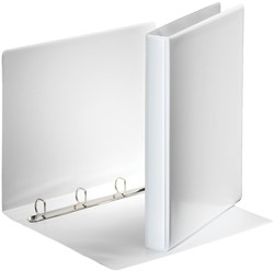 Esselte classeur à anneaux personnalisable, dos de 3,8 cm, 4 anneaux en D de 20 mm, blanc
