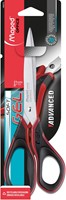 Maped ciseaux Advanced Softgel, ft 21 cm, droite, bouts pointus, inox, noir/rouge, blister de 1 pièce-2