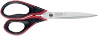 Maped ciseaux Advanced Softgel, ft 21 cm, droite, bouts pointus, inox, noir/rouge, blister de 1 pièce