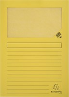 Exacompta L-map met venster Forever, pak van 100 stuks, geel