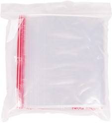 OFFICE products sachets zip, transparent, paquet de 100 pièces, 160 x 220 mm