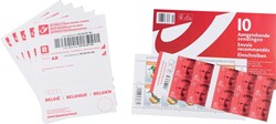 BPost kit d'envoi recommandé, paquet de 10 envois