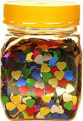 Bouhon pot de confetti coeurs (160 g)