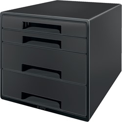 Leitz Recycle ladenblok, 4 laden, zwart