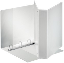 Esselte classeur personnalisable PP pour ft A4 maxi dos de 7,7 cm, 4 anneaux en D de 50 mm, blanc