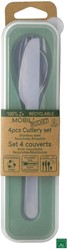 MOBIL'Pocket set de couverts nomades, 4 pièces, avec étui de rangement