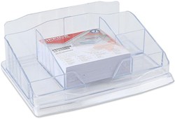 OFFICE products organisateur de bureau, notes inclu, 6 compartiments, transparants